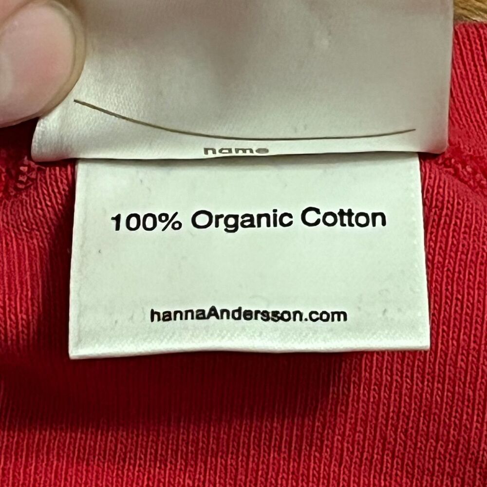 HANNA ANDERSSON Boys Red Crab Pajama Top 100% Organic Cotton – Size Small - Picture 8 of 9